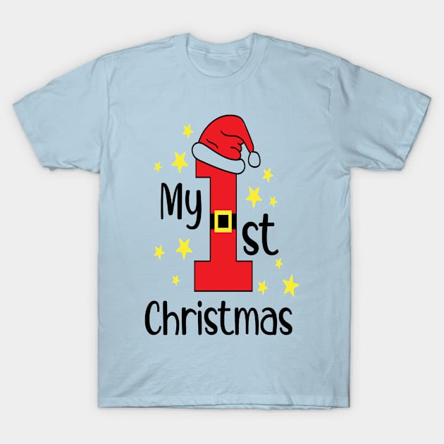 My first Christmas - Christmas Gift Idea T-Shirt by Designerabhijit